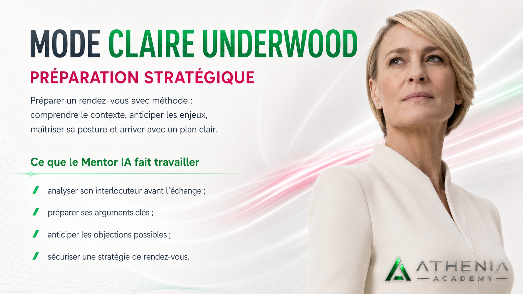 Carte Mentor IA, Mode Claire Underwood